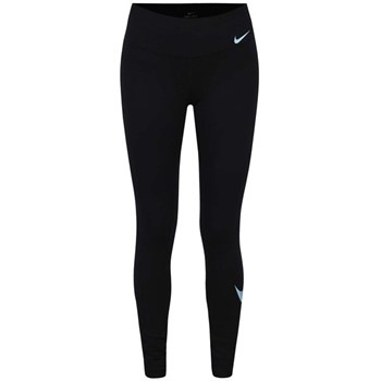 Colanti negri Nike cu print cu logo