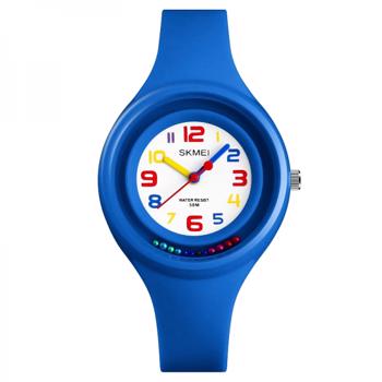 Ceas Skmei 1386 waterproof cu bilute pentru copii albastru