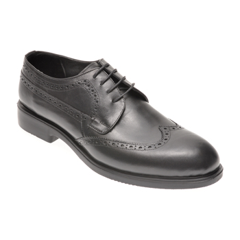Pantofi OTTER negri, 1042, din piele naturala