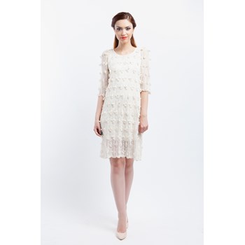Rochie eleganta dama Soma London bej
