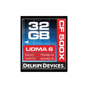 Delkin CF 32GB 500X - card de memorie UDMA 6