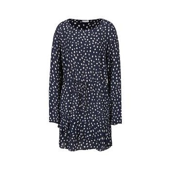 Rochie albastru inchis cu buline stilizate VILA Laury