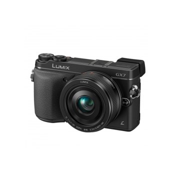 Panasonic Lumix DMC-GX7 negru kit cu Pancake de 20mm F1.7