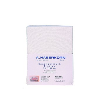 A.H.Cearceaf alb frotir cu elastic 70x140 cm. 764352