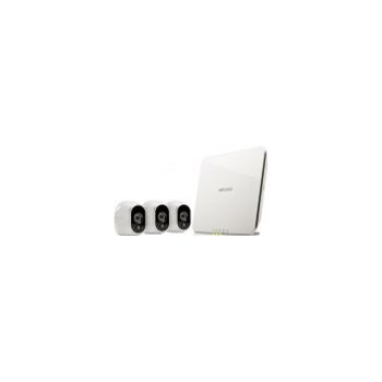 Kit supraveghere video Wireless Netgear ARLO VMS3330, HD, Smart Home Base, Interior/Exterior, Alb