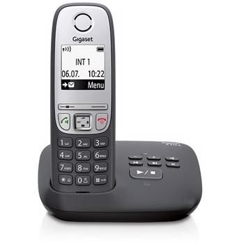 Telefon DECT fara fir Gigaset A415, Caller ID, Robot Telefonic, Negru