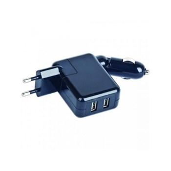 Alimentator Auto+Priza Gembird Universal 2xUSB 5V max.2A mp3a-uc-accar2