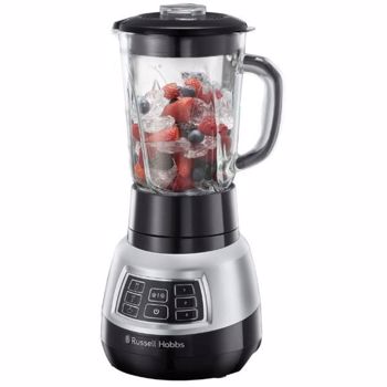 Blender profesional Russell Hobbs Velocity Pro 25720-56, 1000 W, 1.5 l, 3 viteze + pulse, 22000 rpm (Negru/Argintiu)