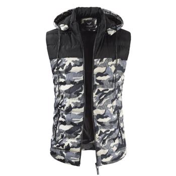 Vesta din bumbac pentru barbati, model la moda, cu gluga deta?abila, potrivit pentru sezonul de iarna