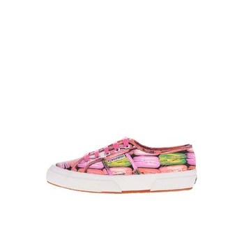 Tenisi de dama Superga Fantasy Cotu roz cu imprimeu