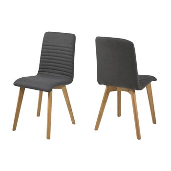 Set 2 scaune din lemn Arosa Dark Grey