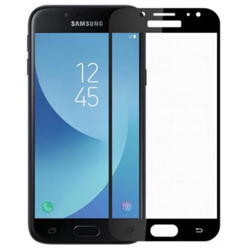 Meleovo Folie Sticla Full Cover Samsung Galaxy J3 (2017) Black (9H, oleophobic)