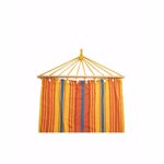 Hamac Heinner poliester si bumbac, 200x80cm, galben&mov