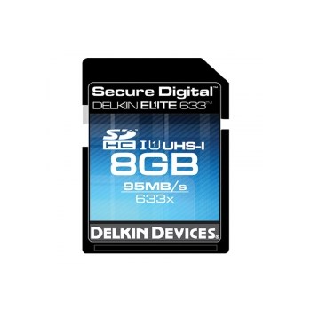 Delkin SDHC 8GB 633X UHS-I - card cu scriere 80MB/s