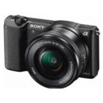 Aparat foto Mirrorless A5100LB 24.3MP, Black + Obiectiv Sony SELP1650, 16-50mm, Black