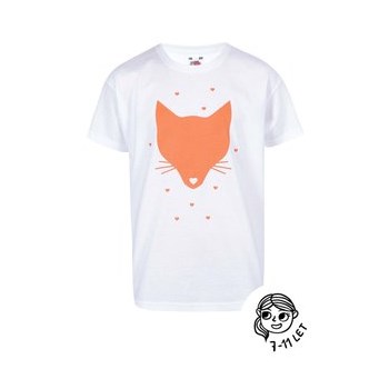 Tricou pentru fetite ZOOT Kids Fox alb