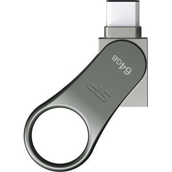 Pendrive Silicon Power 64GB C80, USB 3.0, gri