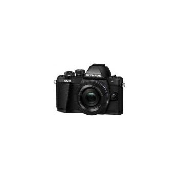Aparat foto Mirrorless Olympus E-M10 Mark II Negru Kit EZ-M1442EZ Pancake Negru v207052be000