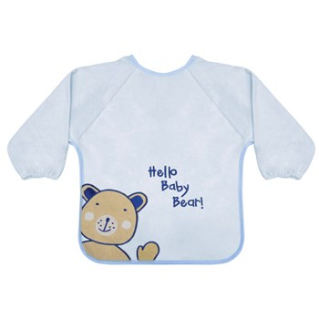 Baveta cu manecute si broderie Verde