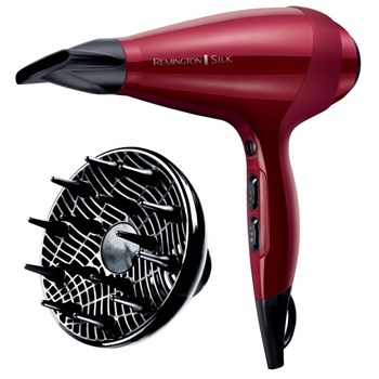 Uscator de par REMINGTON Silk AC9096, 2400W, rosu-negru